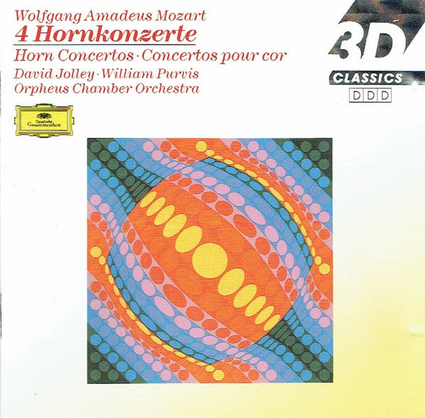 Wolfgang Amadeus Mozart, David Jolley, William Purvis, Orpheus Chamber Orchestra : 4 Hornkonzerte - Horn Concertos - Concertos Pour Cor (CD, Album, RE)