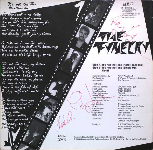The Fynecry : It's Not The Time (12")