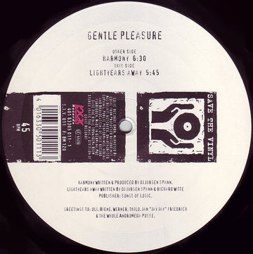 Gentle Pleasure : Harmony (12")