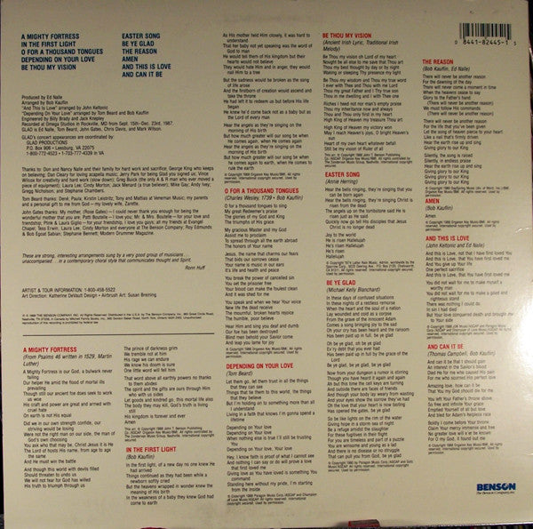 Glad (3) : The Acapella Project (LP, Album)