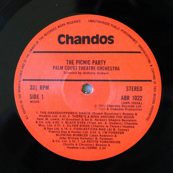 The Palm Court Theatre Orchestra : The Picnic Party (LP, Album)