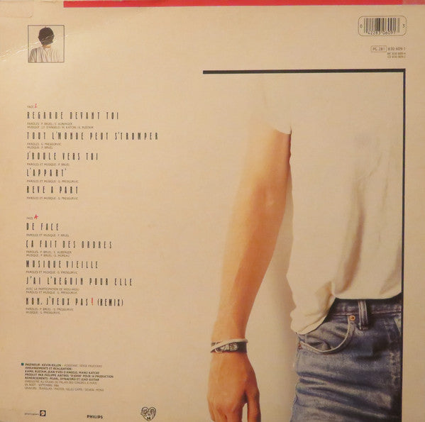 Patrick Bruel : De Face (LP, Album)