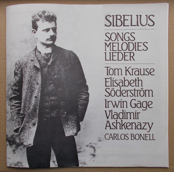 Jean Sibelius, Tom Krause, Elisabeth Söderström, Irwin Gage, Vladimir Ashkenazy, Carlos Bonell : Songs = Melodies = Lieder (5xLP + Box)