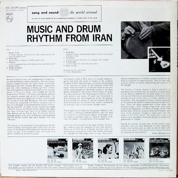 Unknown Artist : Music And Drum Rhythm Of Iran (LP)