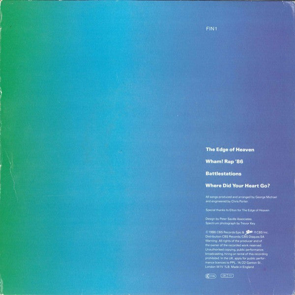 Wham! : The Edge Of Heaven (2x7", Single, Gat)