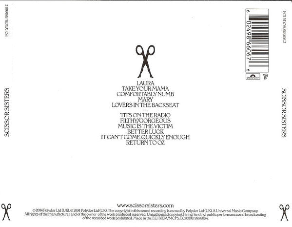 Scissor Sisters : Scissor Sisters (CD, Album, RP)