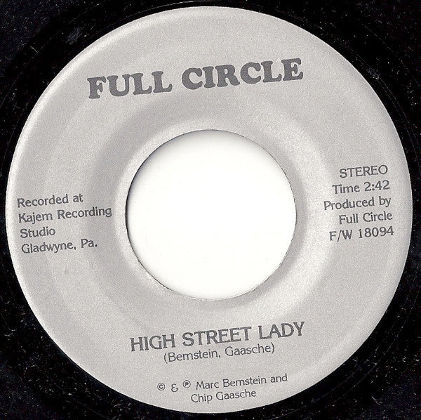 Full Circle (12) : High Street Lady / White Night (7")