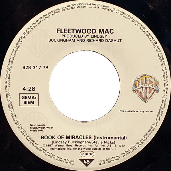 Fleetwood Mac : Seven Wonders (7", Single)
