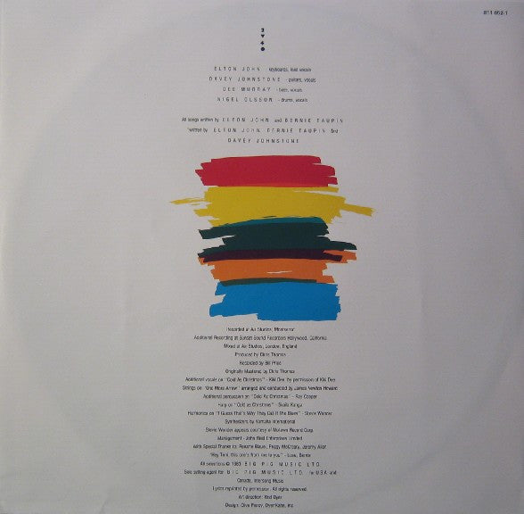 Elton John : Too Low For Zero (LP, Album)