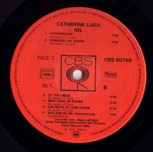 Catherine Lara : Nil (LP, Album)
