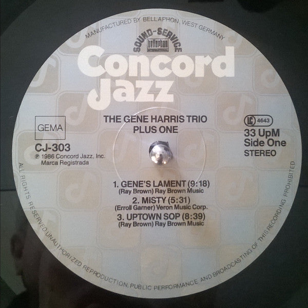 The Gene Harris Trio Plus One : The Gene Harris Trio Plus One (LP, Album)