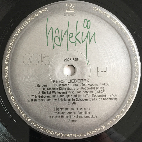 Herman van Veen : Kerstliederen (LP, Album, RE)