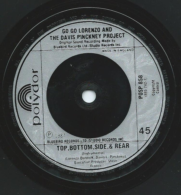 Go Go Lorenzo & The Davis Pinckney Project : Top, Bottom, Side & Rear (7")