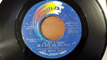 The Moody Blues : I'm Just A Singer (In A Rock And Roll Band) (7", Single, RP, Styrene)