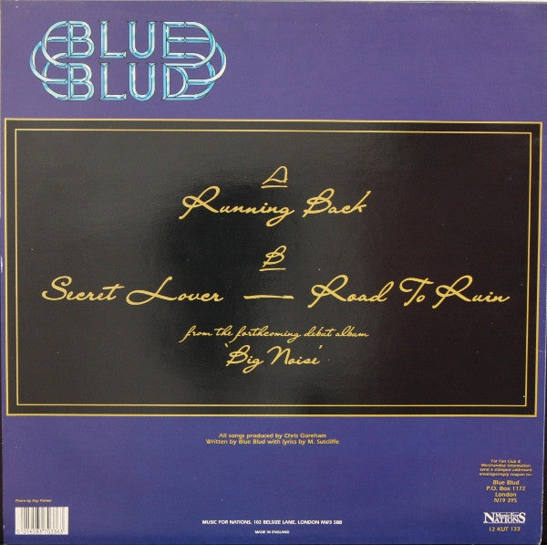 Blue Blud : Running Back (12", Single)