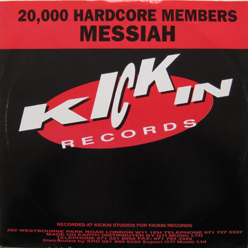 Messiah : 20,000 Hardcore Members (12")