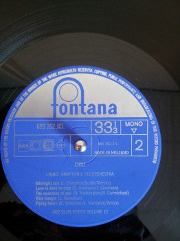 Lionel Hampton : Live! (LP, Album, Mono, RE)