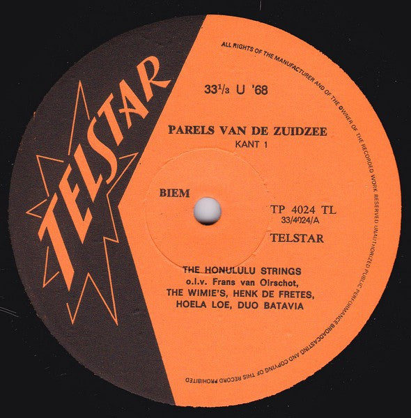 The Honolulu Strings (2) : Parels Van De Zuidzee (LP, Album)