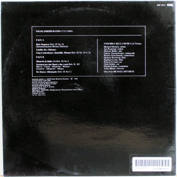 Haydn*, Bella Musica De Vienne* : Zingarese - Ländler - Nocturnes (LP, Album, Gat)