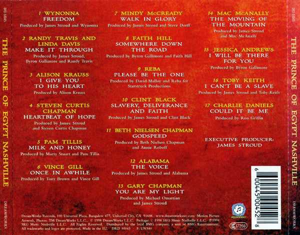Various : The Prince Of Egypt (Nashville) (CD, Album)
