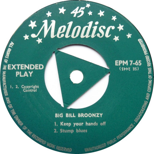 Big Bill Broonzy : Big Bill Blues (7", EP)