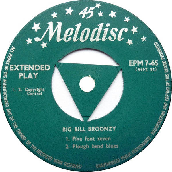 Big Bill Broonzy : Big Bill Blues (7", EP)