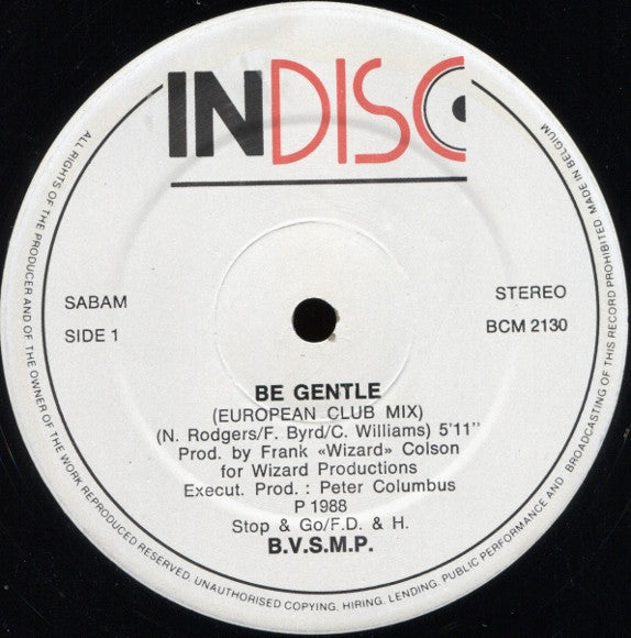 B.V.S.M.P. : Be Gentle (12", Maxi)