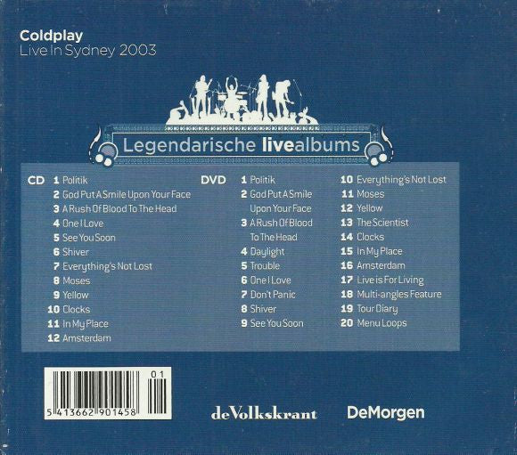 Coldplay : Live 2003 (DVD-V, Dua + CD, Album, Enh, Sli)