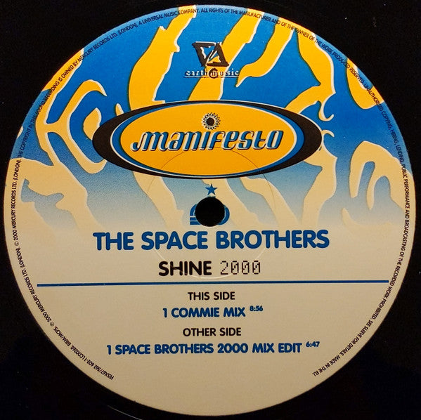 The Space Brothers : Shine 2000 (12", Single)