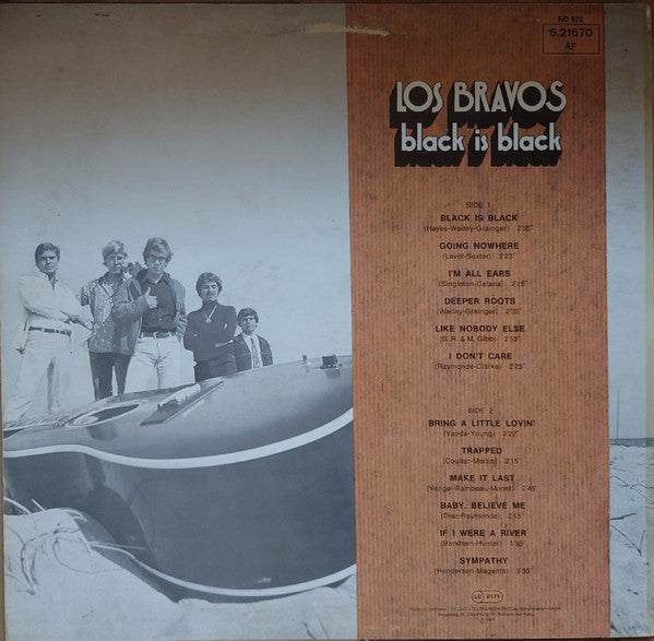 Los Bravos : Black Is Black (LP, Comp, RE)