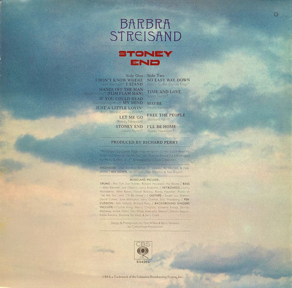 Barbra Streisand : Stoney End (LP, Album)