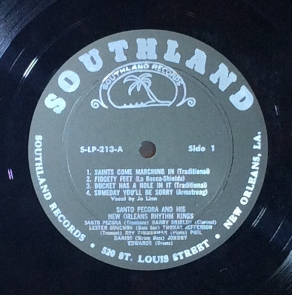 Santo Pecora And His New Orleans Rhythm Kings : Santo And His New Orleans Rhythm Kings (LP)