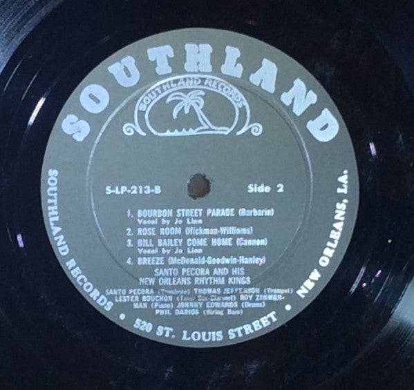 Santo Pecora And His New Orleans Rhythm Kings : Santo And His New Orleans Rhythm Kings (LP)