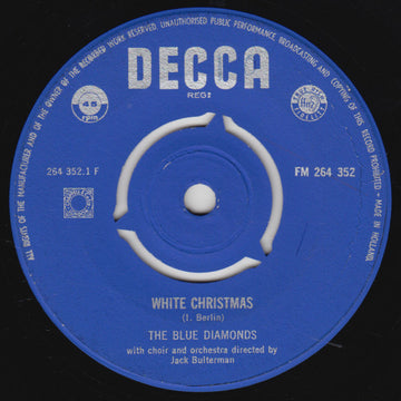 The Blue Diamonds With Koor o.l.v. Jack Bulterman And Orkest O.l.v. Jack Bulterman :  White Christmas (7", Single, Mono)