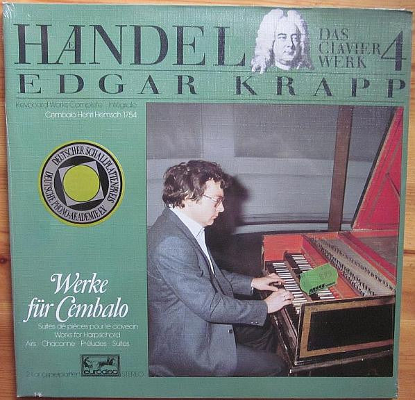 Georg Friedrich Händel - Edgar Krapp : Das Clavierwerk 4 - Werke Für Cembalo (2xLP, Album)