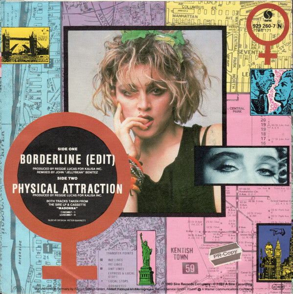 Madonna : Borderline (7", Single)