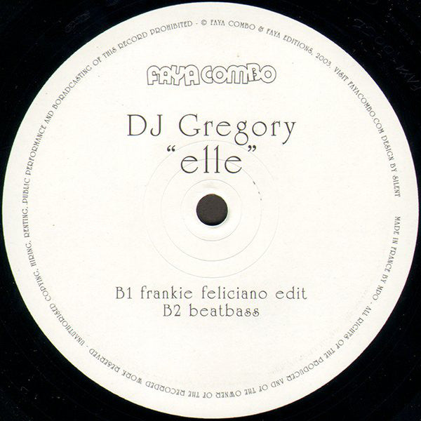 DJ Gregory : Elle - Unplayed Mixes (2x12")