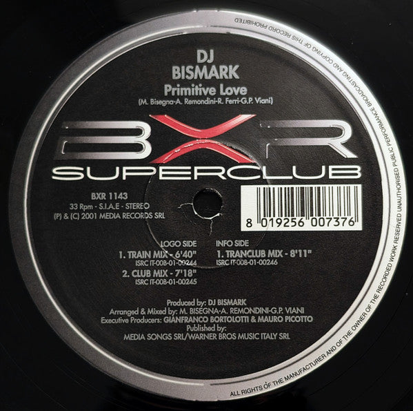 DJ Bismark* : Primitive Love (12")