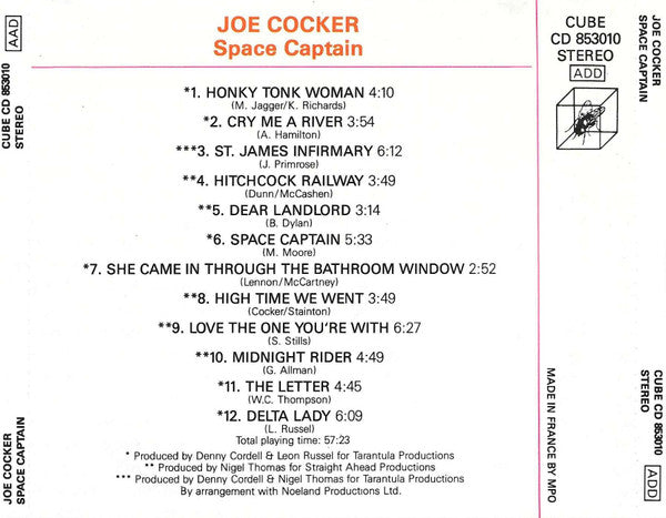 Joe Cocker : Space Captain (CD, Comp)
