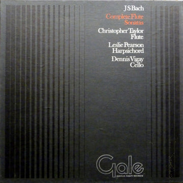 Johann Sebastian Bach / Chris Taylor (5), Leslie Pearson, Denis Vigay : Complete Flute Sonatas (2xLP + Box)