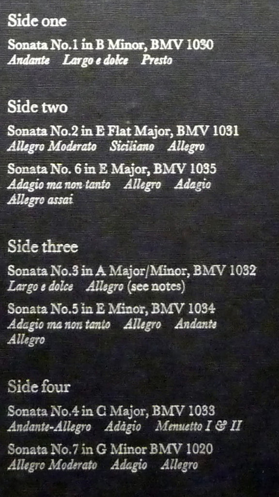 Johann Sebastian Bach / Chris Taylor (5), Leslie Pearson, Denis Vigay : Complete Flute Sonatas (2xLP + Box)