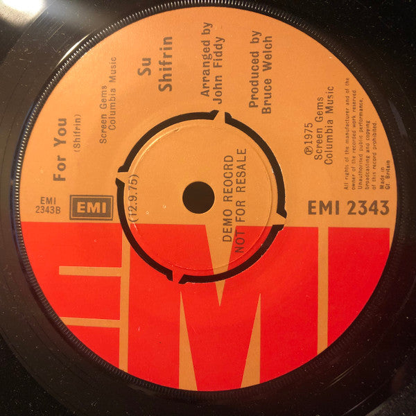 Sue Shifrin : All I Wanna Do (7", Promo)