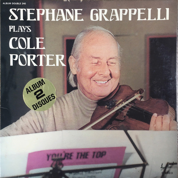 Stéphane Grappelli : Stephane Grappelli Plays Cole Porter (2xLP, Album)