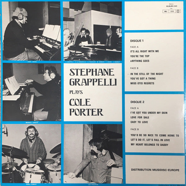 Stéphane Grappelli : Stephane Grappelli Plays Cole Porter (2xLP, Album)