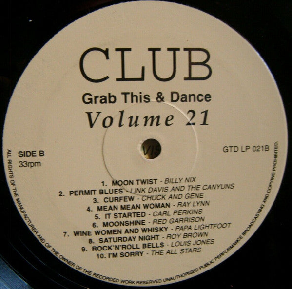 Various : Grab This & Dance Vol 21 (LP, Comp)