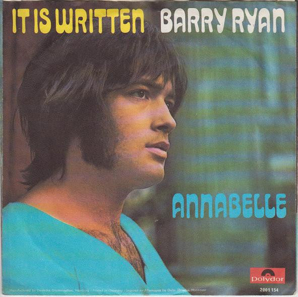 Barry Ryan : It Is Written (7", Single)