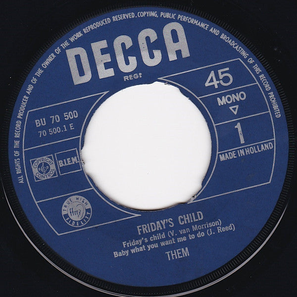 Them (3) : Friday's Child (7", EP)
