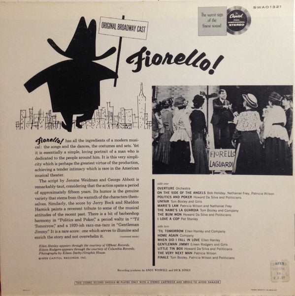 "Fiorello!" Original Broadway Cast : Fiorello! (LP, Album)