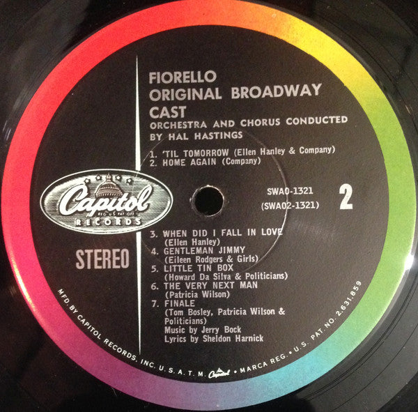 "Fiorello!" Original Broadway Cast : Fiorello! (LP, Album)