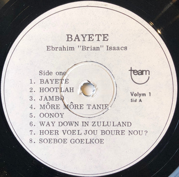 Brian Isaacs : Bayete (LP, Album)